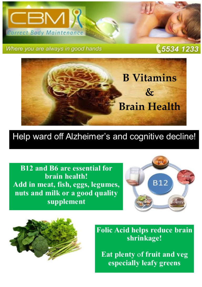 B Vitamins & Brain Health | Correct Body Maintenance