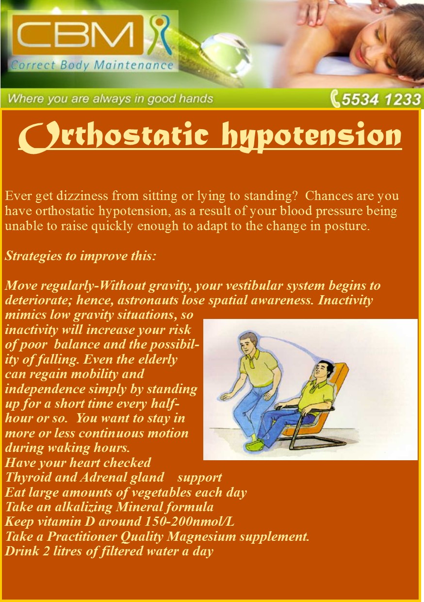 how do you stop orthostatic hypotension