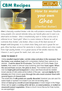 Ghee- clarified butter