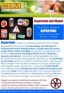 Aspartame and Shame
