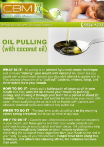 OIL PULLING with coconut Oil