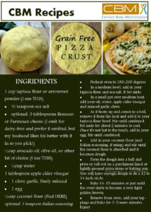 Grain free Pizza crust