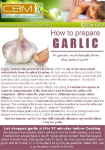 How to prepare garlic