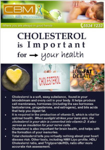 Cholesterol  is important for health