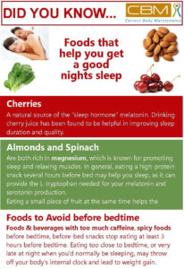 foods that help you get a good nights sleep