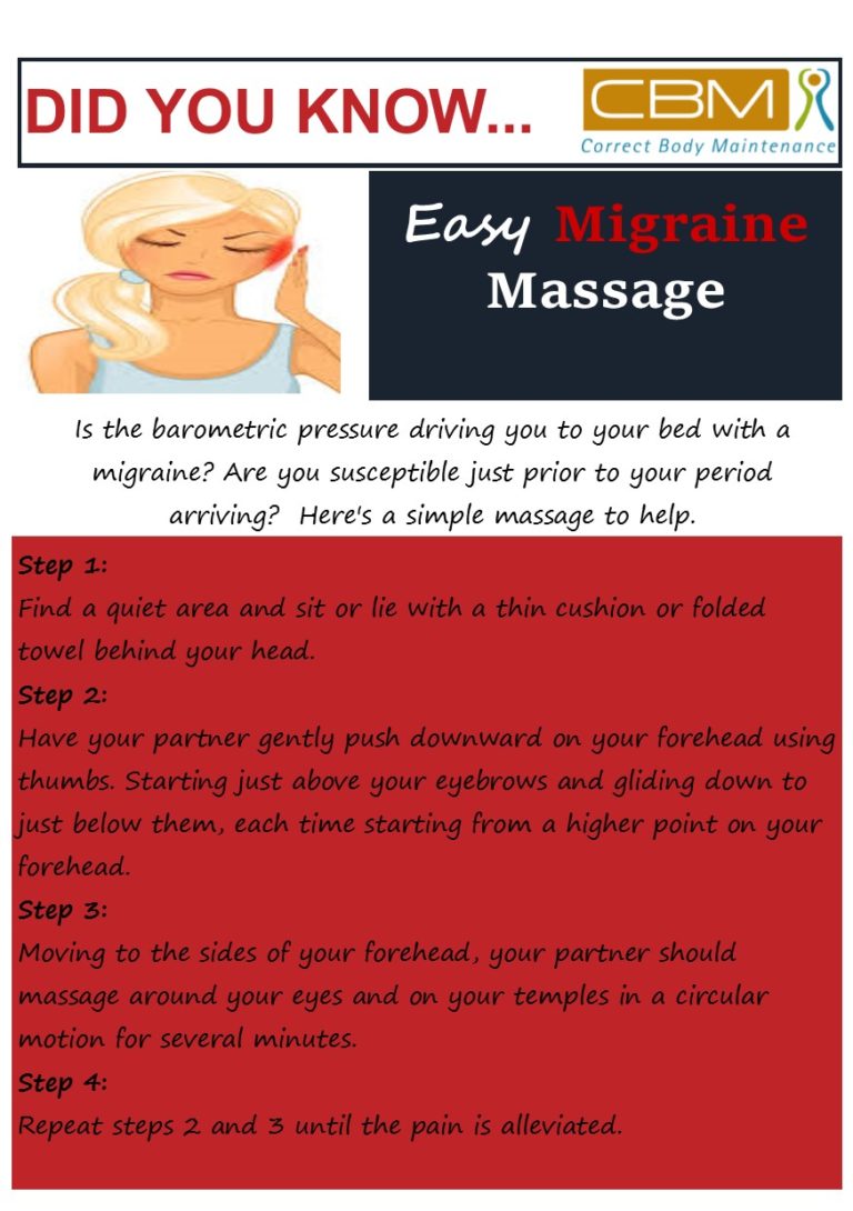 Easy Migraine Massage | Correct Body Maintenance