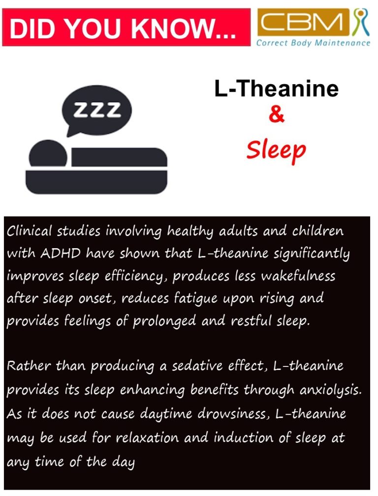 5 htp and l theanine for sleep